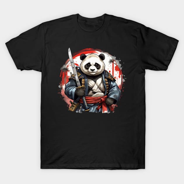 Samurai Panda Warrior❤ T-Shirt by KhaledAhmed6249